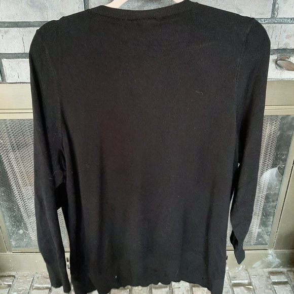 Jeweled Black Sweater - Picture 3 of 4